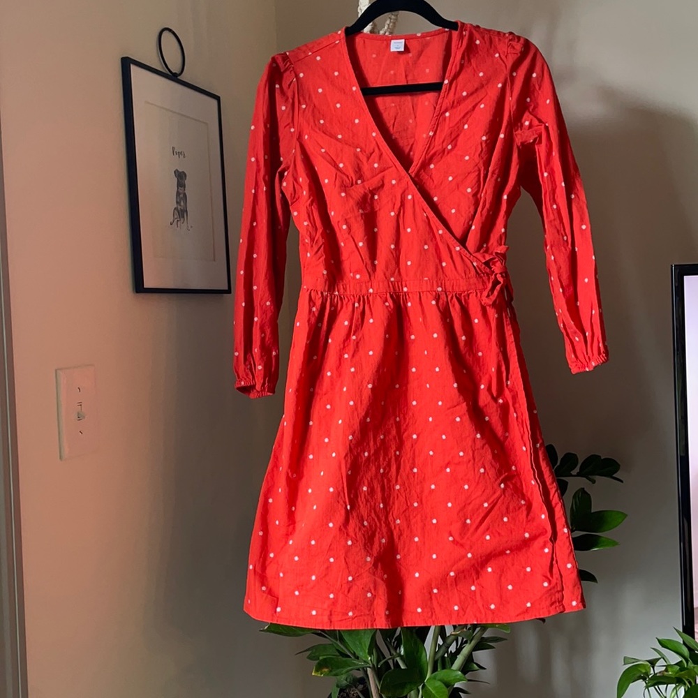 Old Navy Waist Defined Wrap Dress